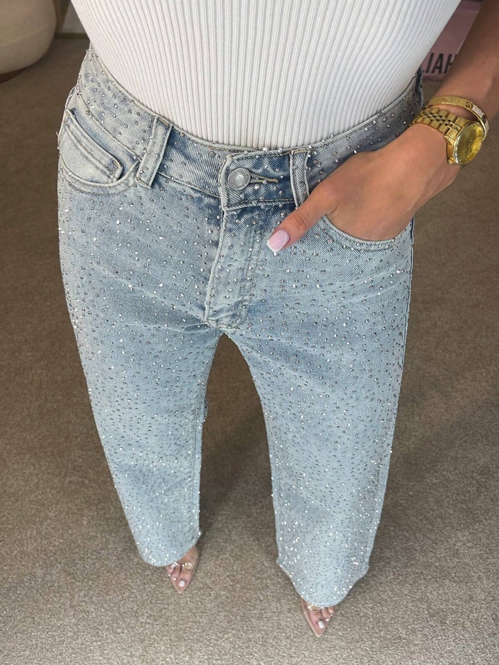 Jean Starlight taille haute avec strass