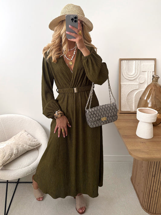 FIGUERE belted long dress