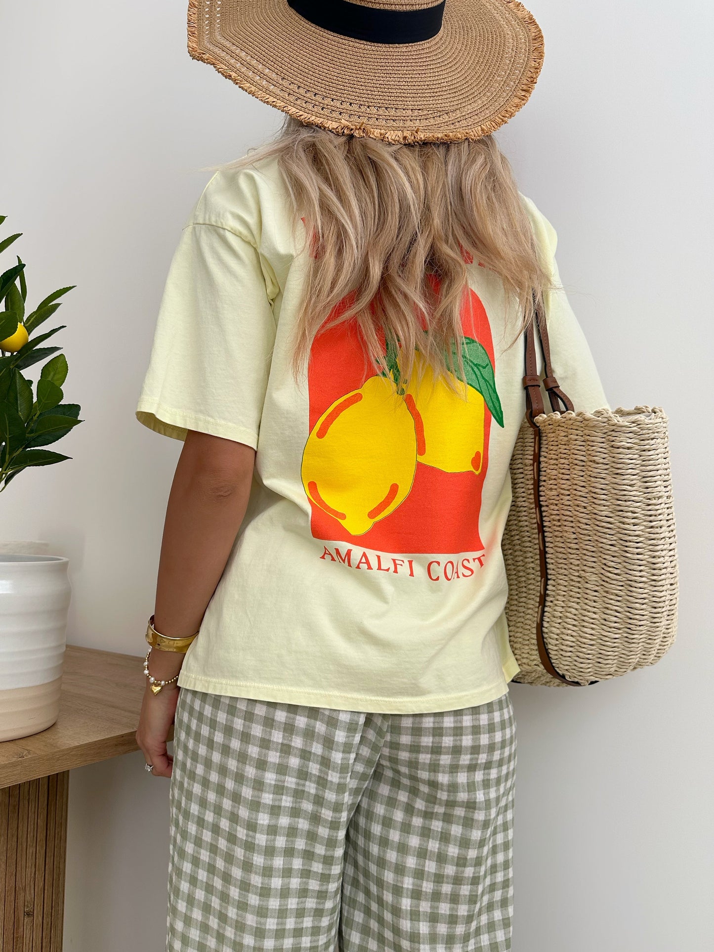 T-shirt con stampa limone DOLCE VITA