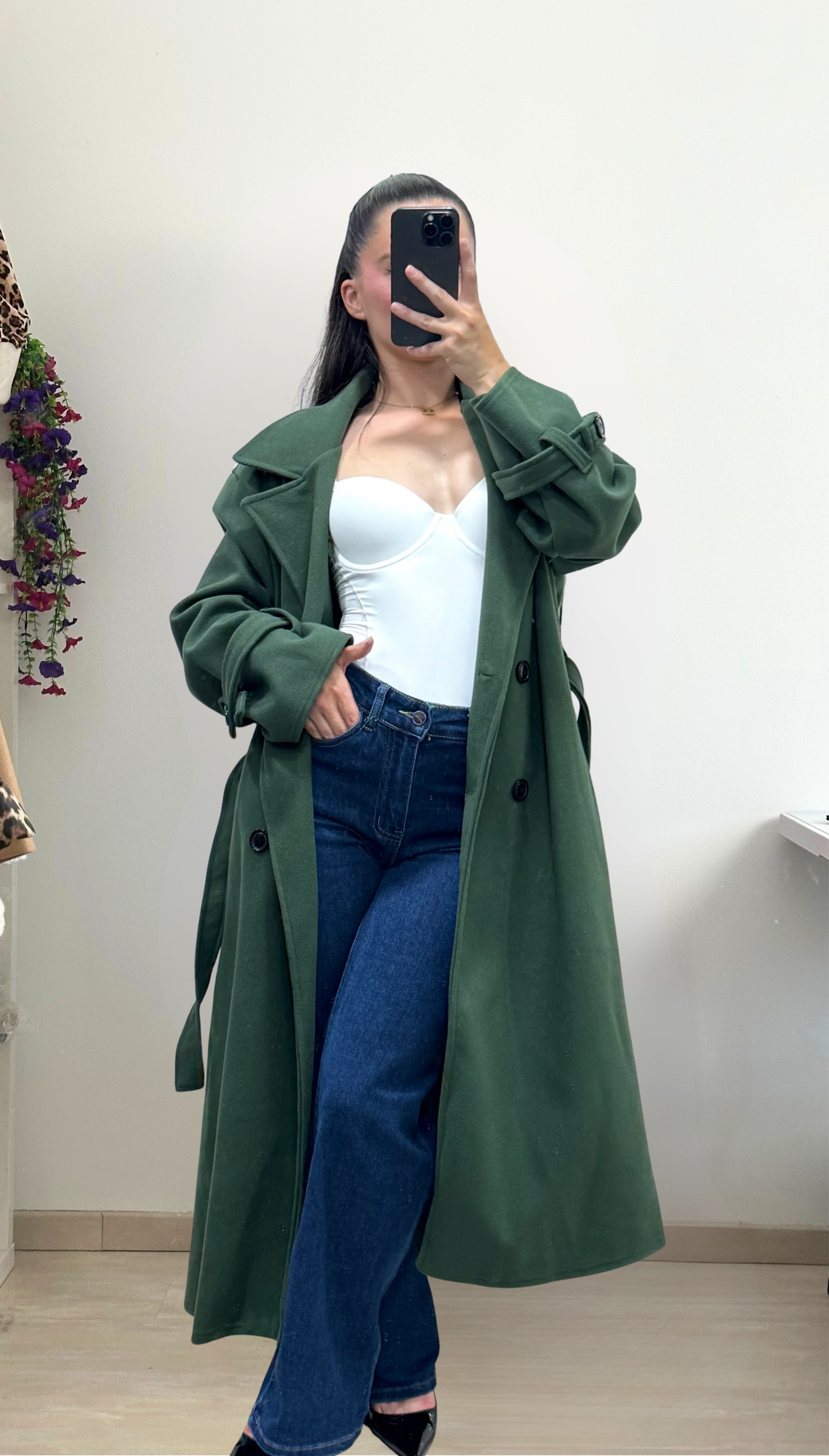 Trench long oversize