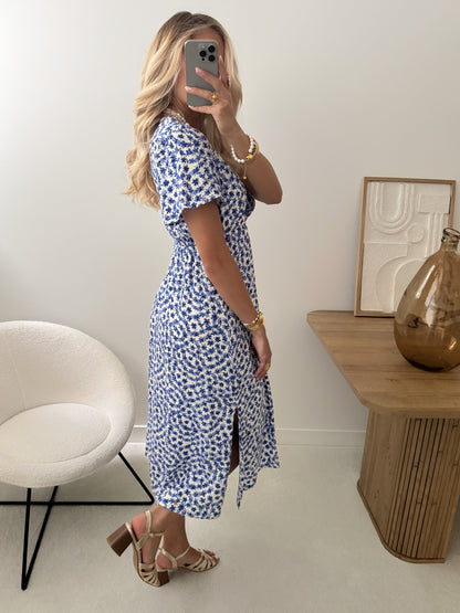 Abito midi con stampa floreale VIVIANE