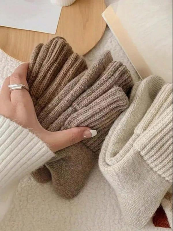 Lot 5 Paires de Chaussettes Mi-Mollet - Ultra Douces & Chaudes