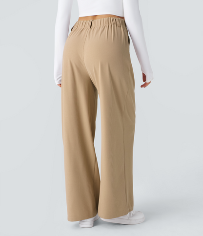 Pantalon HALARA - Taille haute, jambes larges